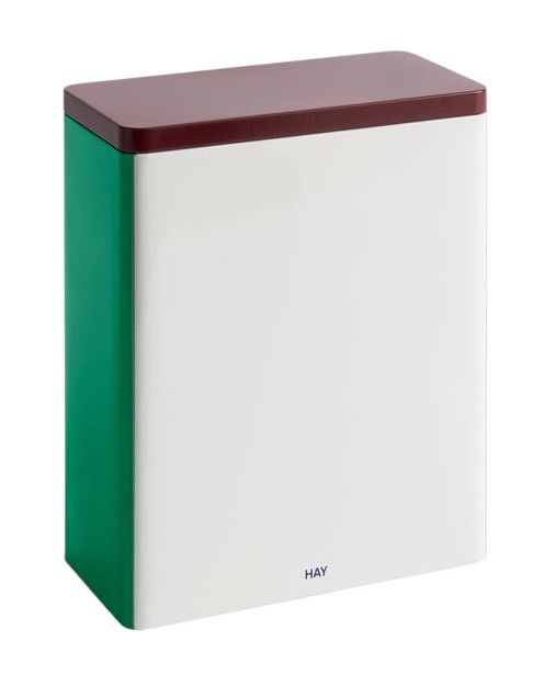 Tin Container Extra Large Off-White, bordeauxrood en groen Opbergdoos Hay